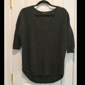 EXPRESS 3/4 sleeve glitter sweater